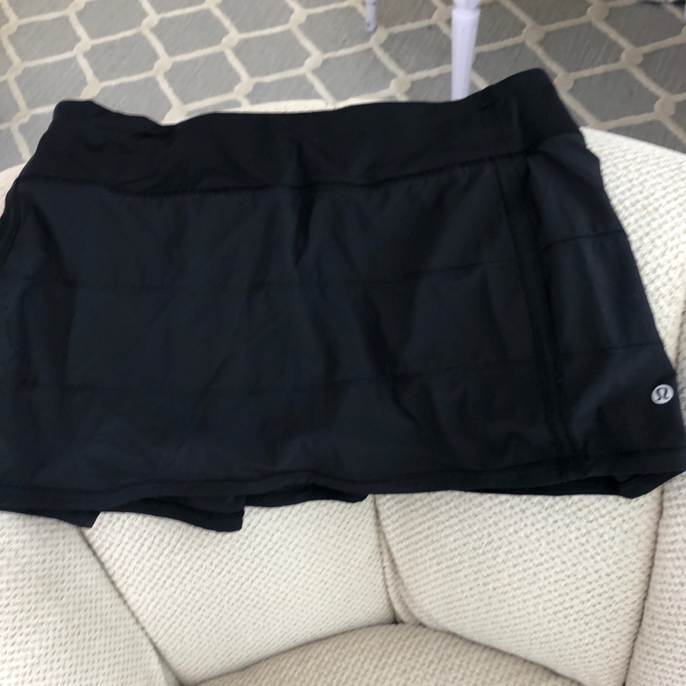 Lululemon Pace Rival Skirt! Black tennis skirt  🎾